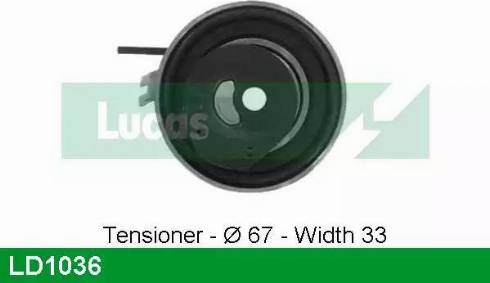 Lucas Engine Drive LD1036 - Tendicinghia, Cinghia dentata autozon.pro