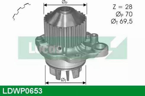 Lucas Engine Drive LDWP0653 - Pompa acqua autozon.pro