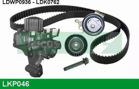 Lucas Engine Drive LKP046 - Pompa acqua + Kit cinghie dentate autozon.pro