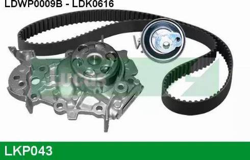 Lucas Engine Drive LKP043 - Pompa acqua + Kit cinghie dentate autozon.pro