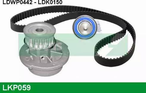 Lucas Engine Drive LKP059 - Pompa acqua + Kit cinghie dentate autozon.pro