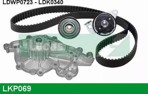 Lucas Engine Drive LKP069 - Pompa acqua + Kit cinghie dentate autozon.pro