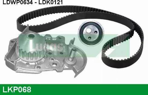 Lucas Engine Drive LKP068 - Pompa acqua + Kit cinghie dentate autozon.pro