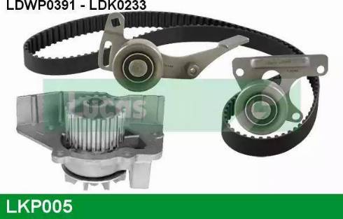 Lucas Engine Drive LKP005 - Pompa acqua + Kit cinghie dentate autozon.pro