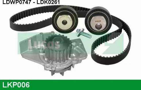 Lucas Engine Drive LKP006 - Pompa acqua + Kit cinghie dentate autozon.pro