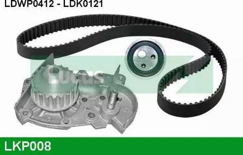 Lucas Engine Drive LKP008 - Pompa acqua + Kit cinghie dentate autozon.pro