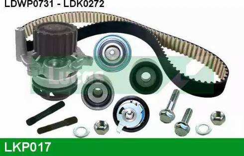 Lucas Engine Drive LKP017 - Pompa acqua + Kit cinghie dentate autozon.pro