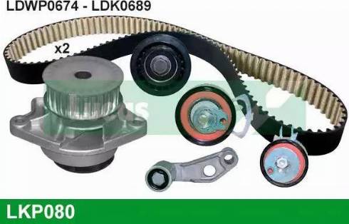 Lucas Engine Drive LKP080 - Pompa acqua + Kit cinghie dentate autozon.pro