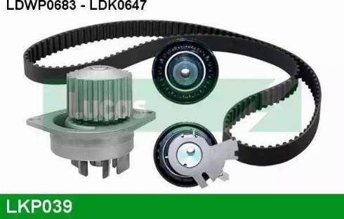 Lucas Engine Drive LKP039 - Pompa acqua + Kit cinghie dentate autozon.pro