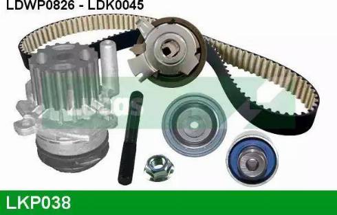 Lucas Engine Drive LKP038 - Pompa acqua + Kit cinghie dentate autozon.pro