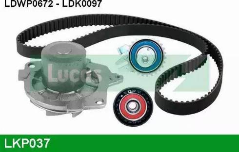 Lucas Engine Drive LKP037 - Pompa acqua + Kit cinghie dentate autozon.pro