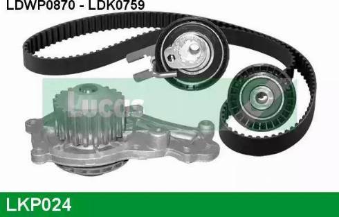 Lucas Engine Drive LKP024 - Pompa acqua + Kit cinghie dentate autozon.pro