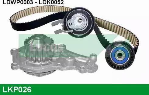 Lucas Engine Drive LKP026 - Pompa acqua + Kit cinghie dentate autozon.pro