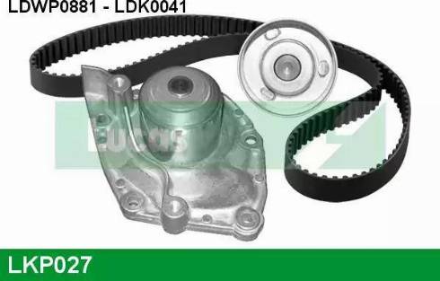 Lucas Engine Drive LKP027 - Pompa acqua + Kit cinghie dentate autozon.pro