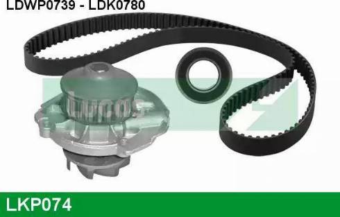 Lucas Engine Drive LKP074 - Pompa acqua + Kit cinghie dentate autozon.pro