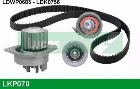 Lucas Engine Drive LKP070 - Pompa acqua + Kit cinghie dentate autozon.pro