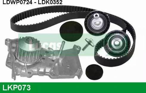 Lucas Engine Drive LKP073 - Pompa acqua + Kit cinghie dentate autozon.pro