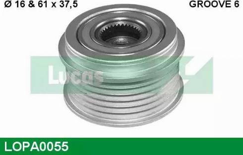 Lucas Engine Drive LOPA0055 - Puleggia cinghia, Alternatore autozon.pro