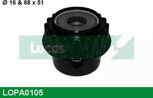 Lucas Engine Drive LOPA0105 - Puleggia cinghia, Alternatore autozon.pro