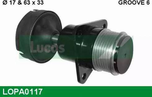 Lucas Engine Drive LOPA0117 - Puleggia cinghia, Alternatore autozon.pro