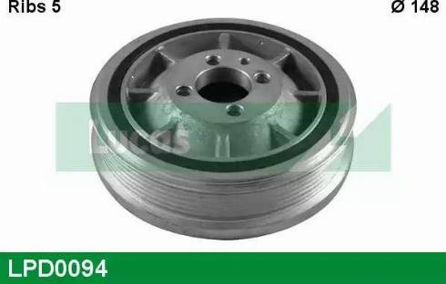 Lucas Engine Drive LPD0094 - Puleggia cinghia, Albero a gomiti autozon.pro