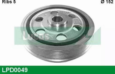 Lucas Engine Drive LPD0049 - Puleggia cinghia, Albero a gomiti autozon.pro