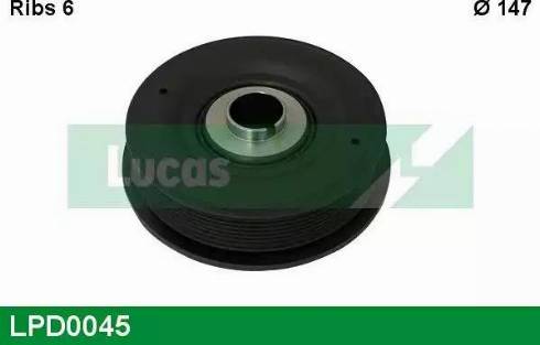 Lucas Engine Drive LPD0045 - Puleggia cinghia, Albero a gomiti autozon.pro