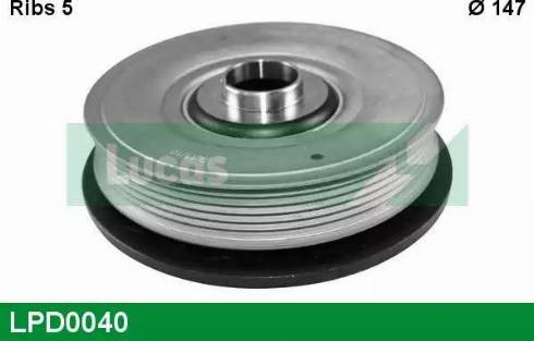 Lucas Engine Drive LPD0040 - Puleggia cinghia, Albero a gomiti autozon.pro