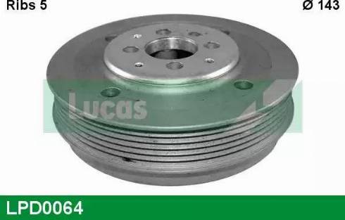 Lucas Engine Drive LPD0064 - Puleggia cinghia, Albero a gomiti autozon.pro