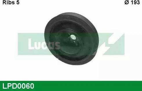 Lucas Engine Drive LPD0060 - Puleggia cinghia, Albero a gomiti autozon.pro