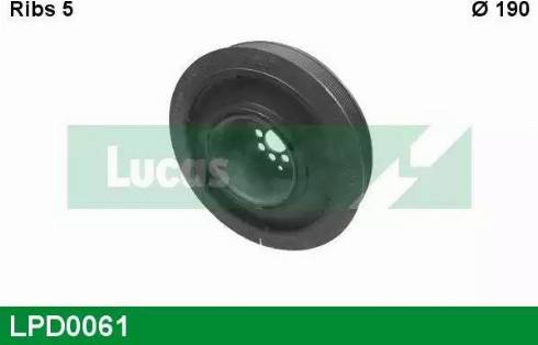 Lucas Engine Drive LPD0061 - Puleggia cinghia, Albero a gomiti autozon.pro