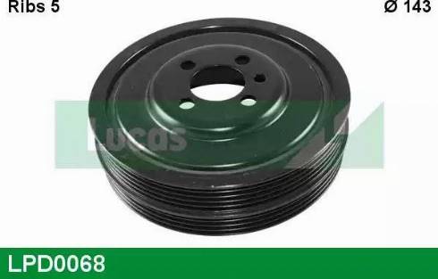 Lucas Engine Drive LPD0068 - Puleggia cinghia, Albero a gomiti autozon.pro