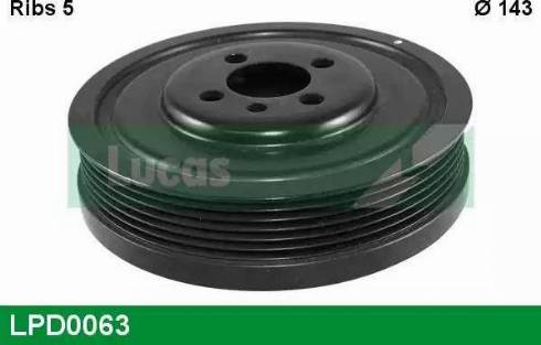 Lucas Engine Drive LPD0063 - Puleggia cinghia, Albero a gomiti autozon.pro