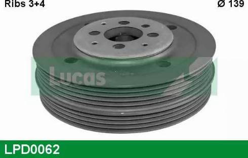 Lucas Engine Drive LPD0062 - Puleggia cinghia, Albero a gomiti autozon.pro