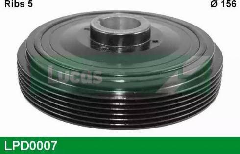 Lucas Engine Drive LPD0007 - Puleggia cinghia, Albero a gomiti autozon.pro