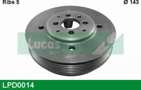 Lucas Engine Drive LPD0014 - Puleggia cinghia, Albero a gomiti autozon.pro