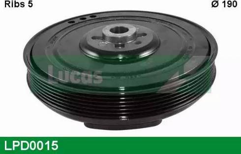 Lucas Engine Drive LPD0015 - Puleggia cinghia, Albero a gomiti autozon.pro