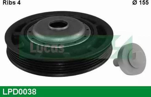 Lucas Engine Drive LPD0038 - Puleggia cinghia, Albero a gomiti autozon.pro