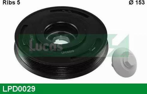 Lucas Engine Drive LPD0029 - Puleggia cinghia, Albero a gomiti autozon.pro