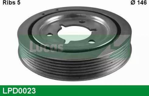 Lucas Engine Drive LPD0023 - Puleggia cinghia, Albero a gomiti autozon.pro