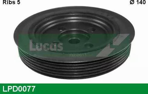 Lucas Engine Drive LPD0077 - Puleggia cinghia, Albero a gomiti autozon.pro