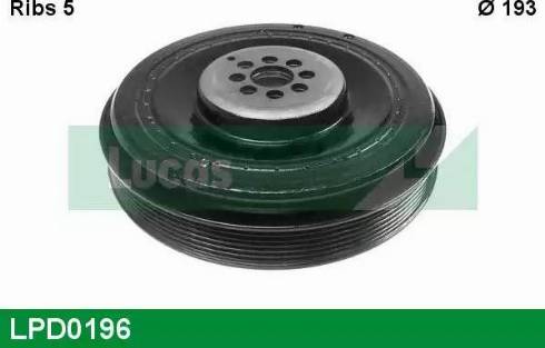 Lucas Engine Drive LPD0196 - Puleggia cinghia, Albero a gomiti autozon.pro