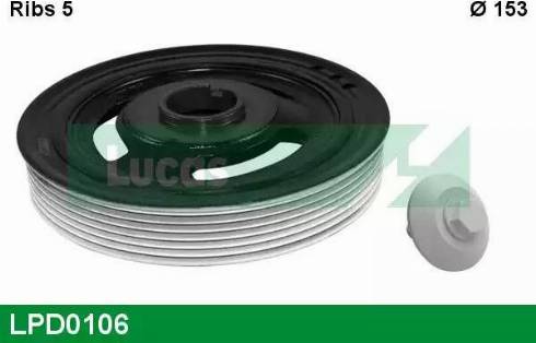 Lucas Engine Drive LPD0106 - Puleggia cinghia, Albero a gomiti autozon.pro