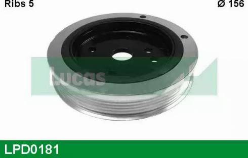 Lucas Engine Drive LPD0181 - Puleggia cinghia, Albero a gomiti autozon.pro