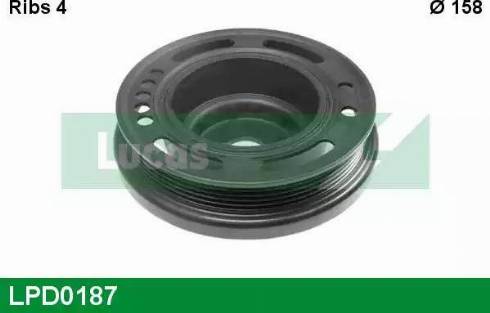 Lucas Engine Drive LPD0187 - Puleggia cinghia, Albero a gomiti autozon.pro