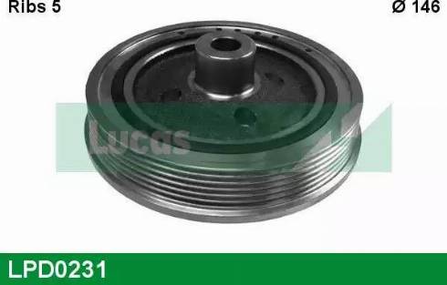 Lucas Engine Drive LPD0231 - Puleggia cinghia, Albero a gomiti autozon.pro