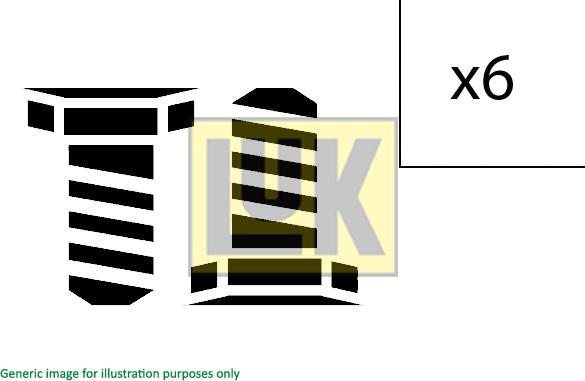 LUK 411 0007 10 - Kit bulloni, Volano autozon.pro