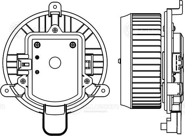 Luzar LFh 1044 - Elettromotore, Ventilatore abitacolo autozon.pro