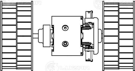 Luzar LFh 1009 - Elettromotore, Ventilatore abitacolo autozon.pro