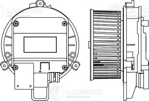 Luzar LFh 1819 - Elettromotore, Ventilatore abitacolo autozon.pro